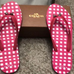 Coach sandals.